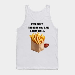 Funny Fries Lovers Gift Tank Top